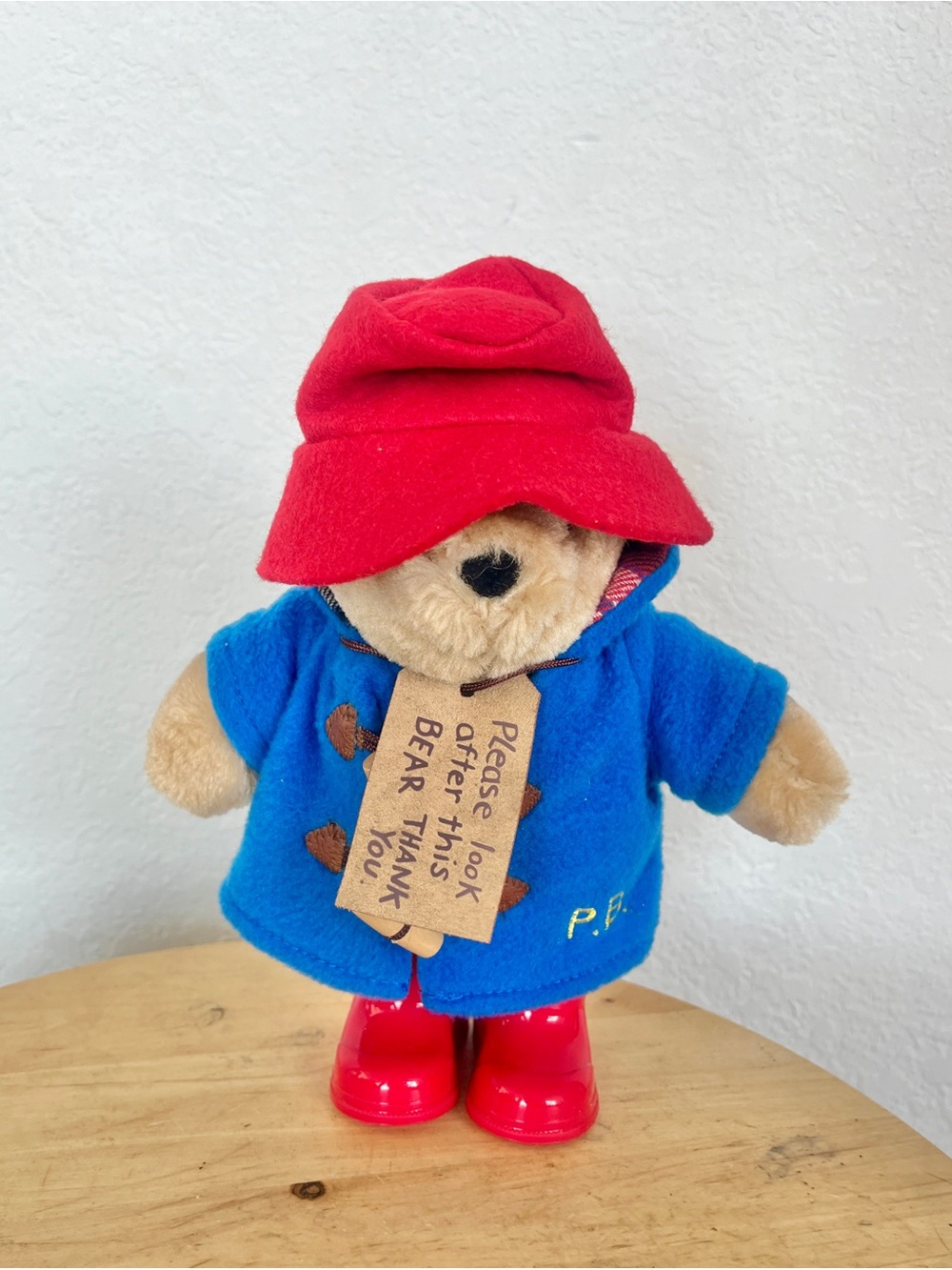 "Rainbow Designs Paddington Bear Plush 9"" Soft Toy Blue Coat Red Hat 2025"
